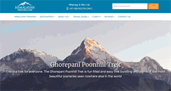 Desktop Screenshot of himalayantrekking.com